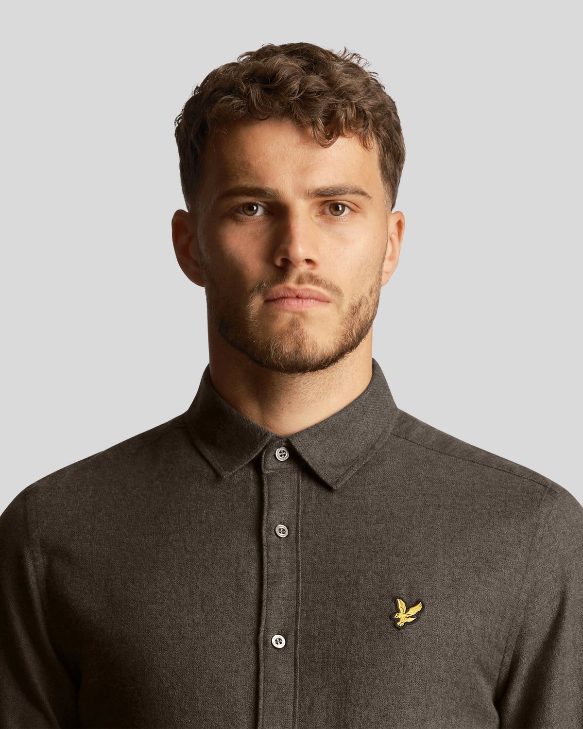 Marl Flannel Shirt sold by Lyle & Scott product image thumbnail 4