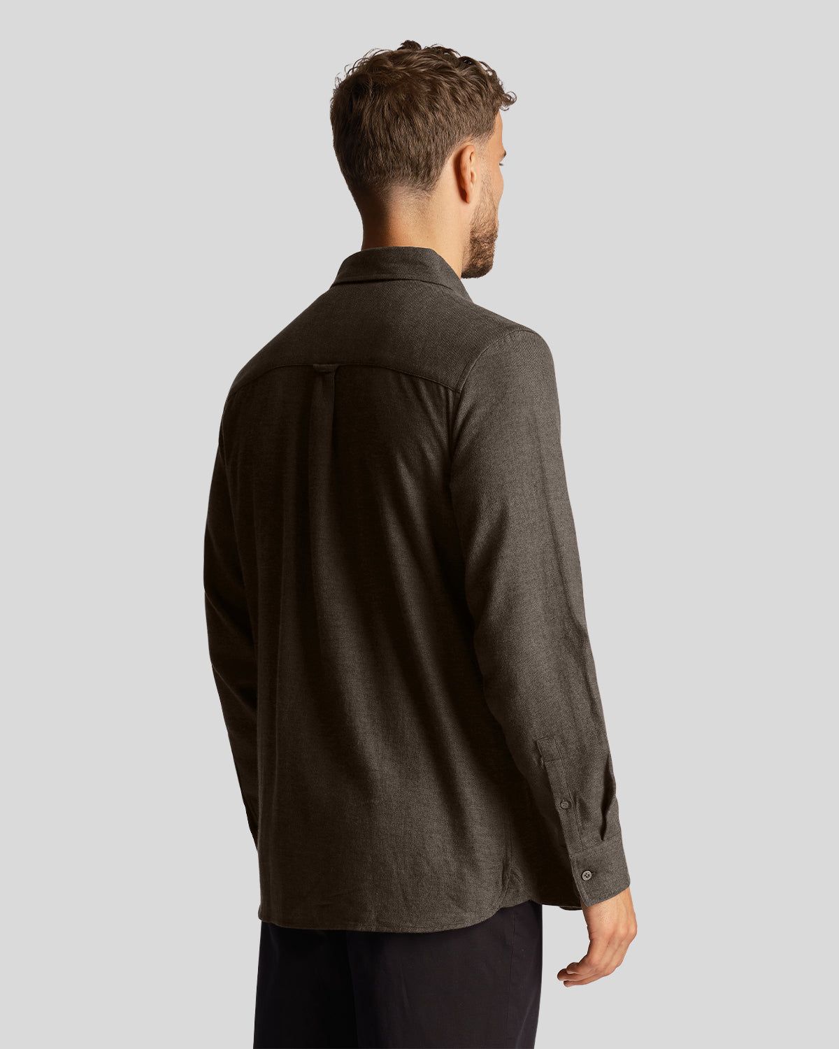 Marl Flannel Shirt sold by Lyle & Scott product image thumbnail 3