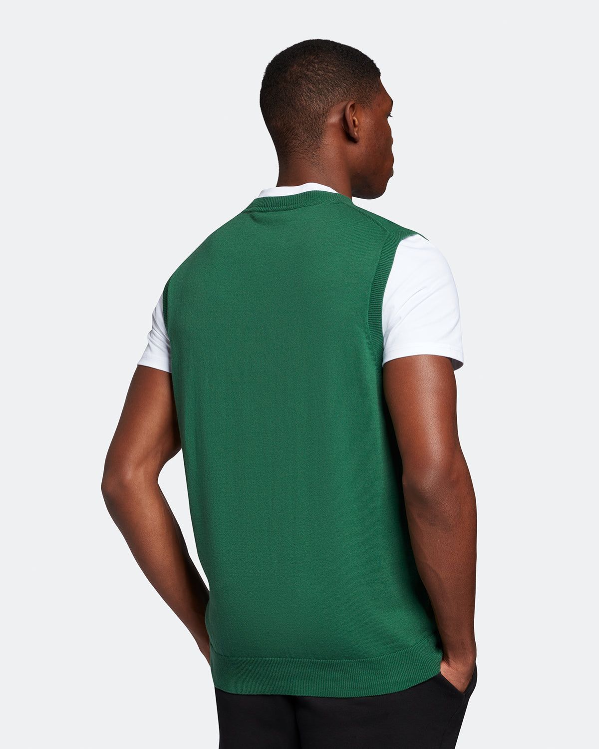 Cotton Crew Neck Vest sold by Lyle & Scott product image thumbnail 3