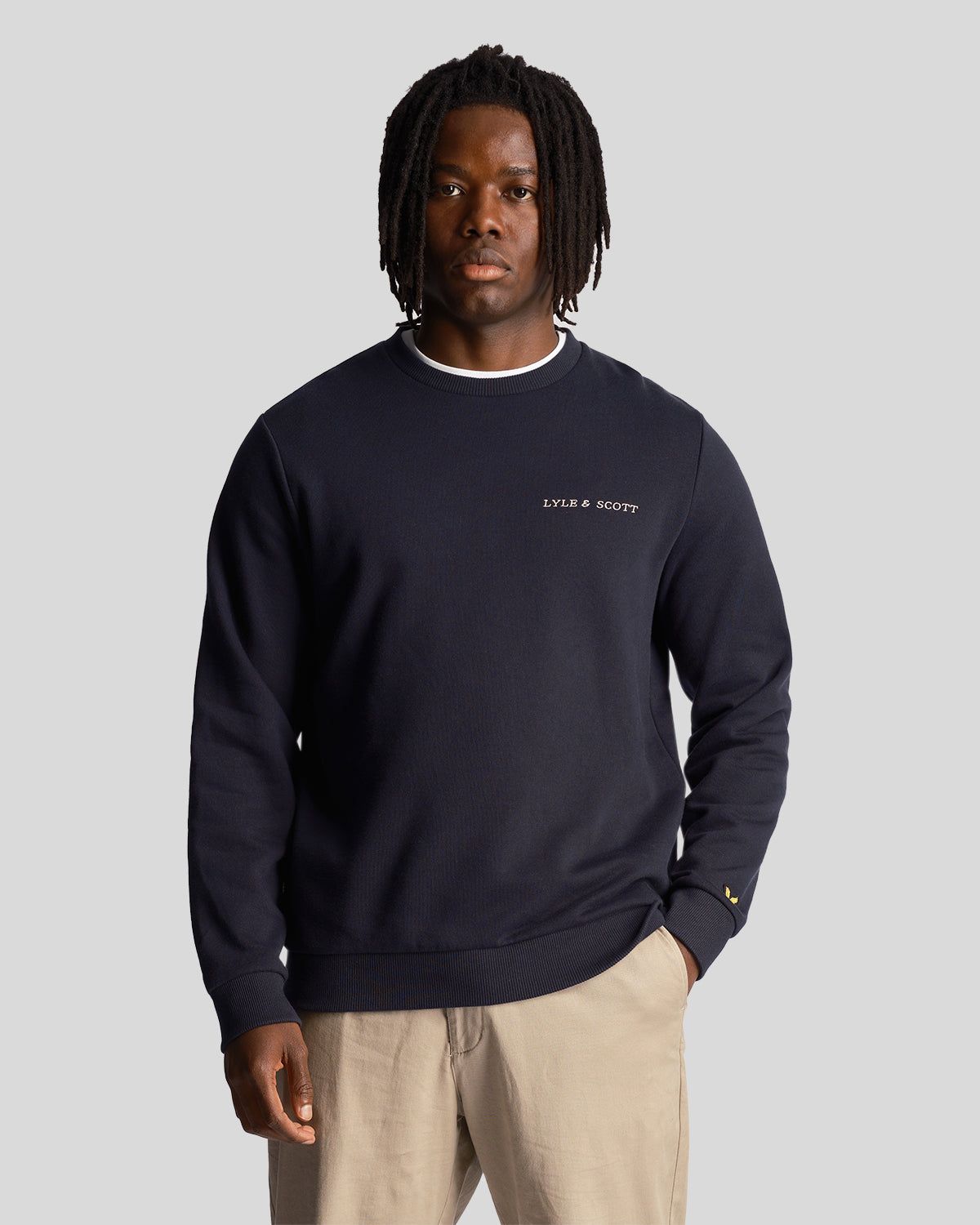 Embroidered Crew Neck Sweatshirt sold by Lyle & Scott