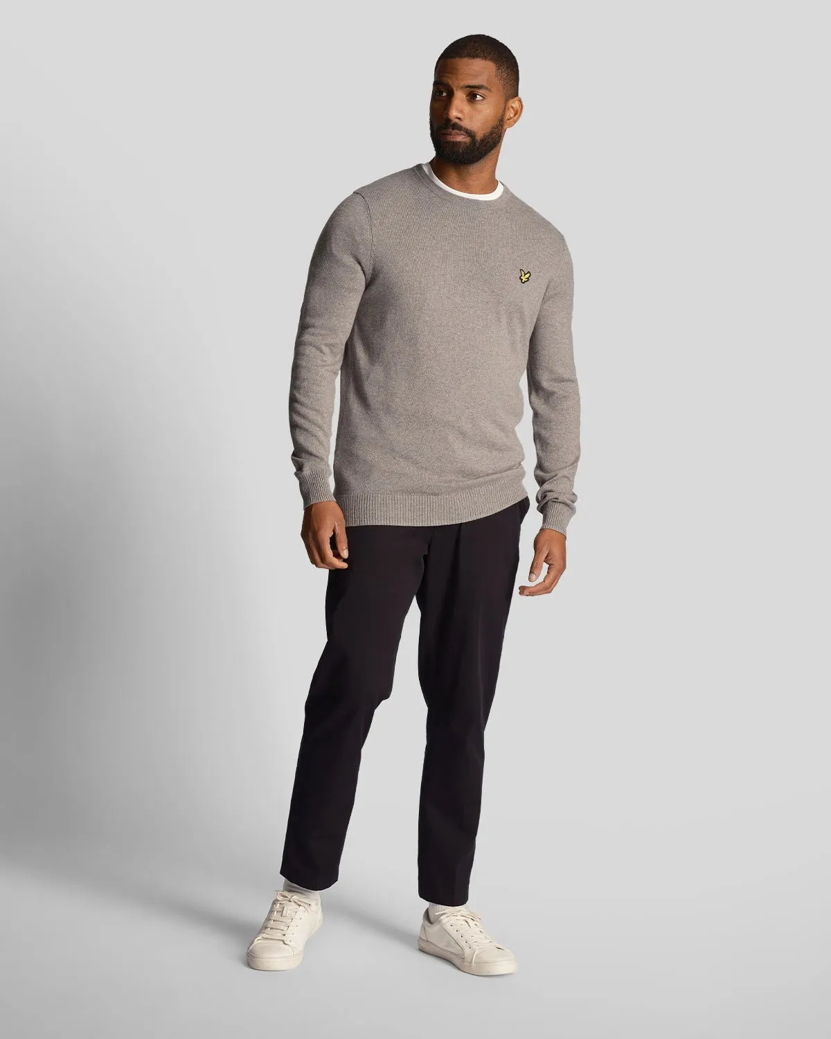 Cotton Merino Crew Neck Jumper sold by Lyle & Scott product image thumbnail 2
