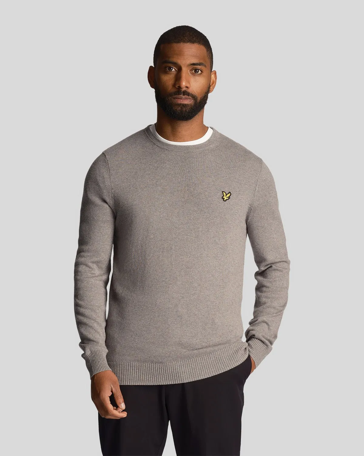 Cotton Merino Crew Neck Jumper sold by Lyle & Scott