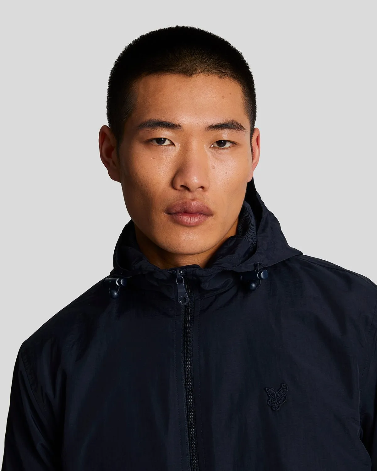 Tonal Eagle Zip Through Hooded Jacket sold by Lyle & Scott product image thumbnail 4