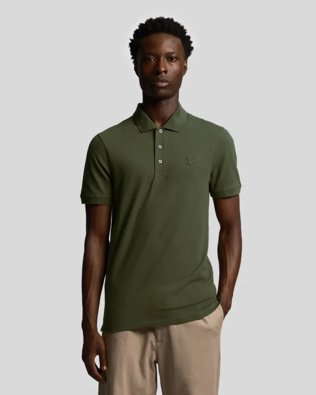 Tonal Eagle Polo Shirt sold by Lyle & Scott