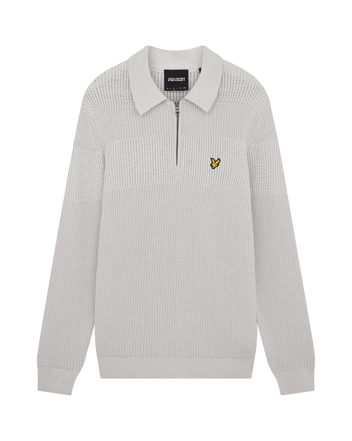 Textured Stripe 1/4 Zip Rugby Jumper sold by Lyle & Scott product image thumbnail 5