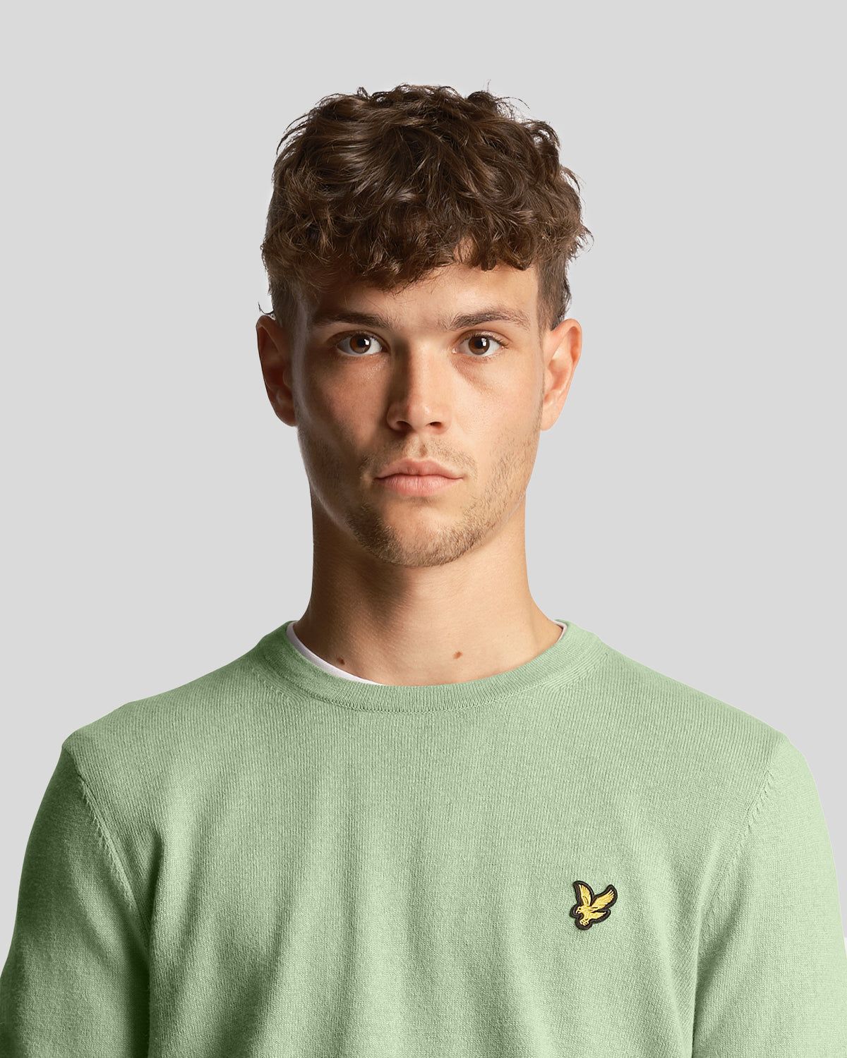 Cotton Merino Crew Neck Jumper sold by Lyle & Scott product image thumbnail 4