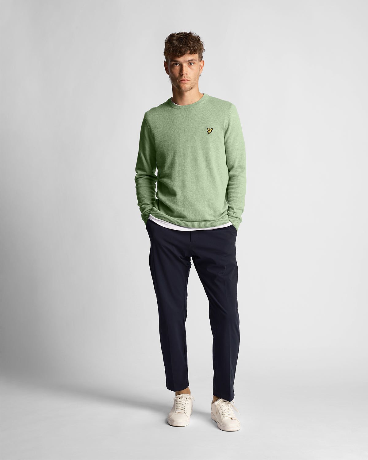 Cotton Merino Crew Neck Jumper sold by Lyle & Scott product image thumbnail 2