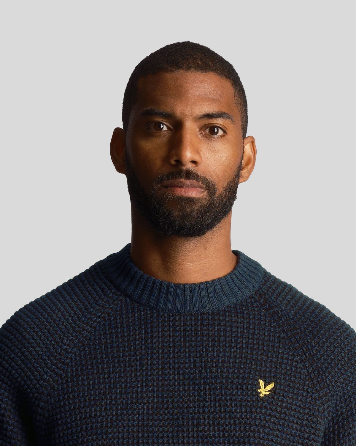 Birdseye Mock Neck Jumper sold by Lyle & Scott product image thumbnail 4