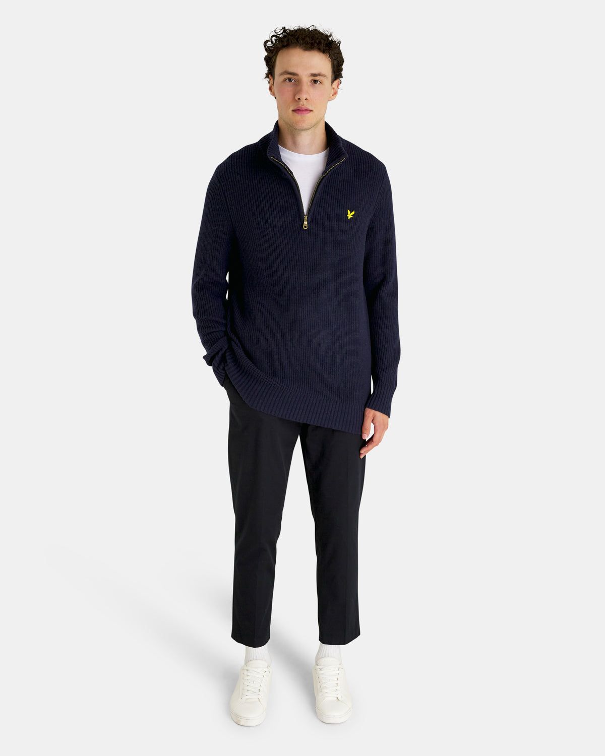 Ribbed Quarter Zip Jumper sold by Lyle & Scott product image thumbnail 2
