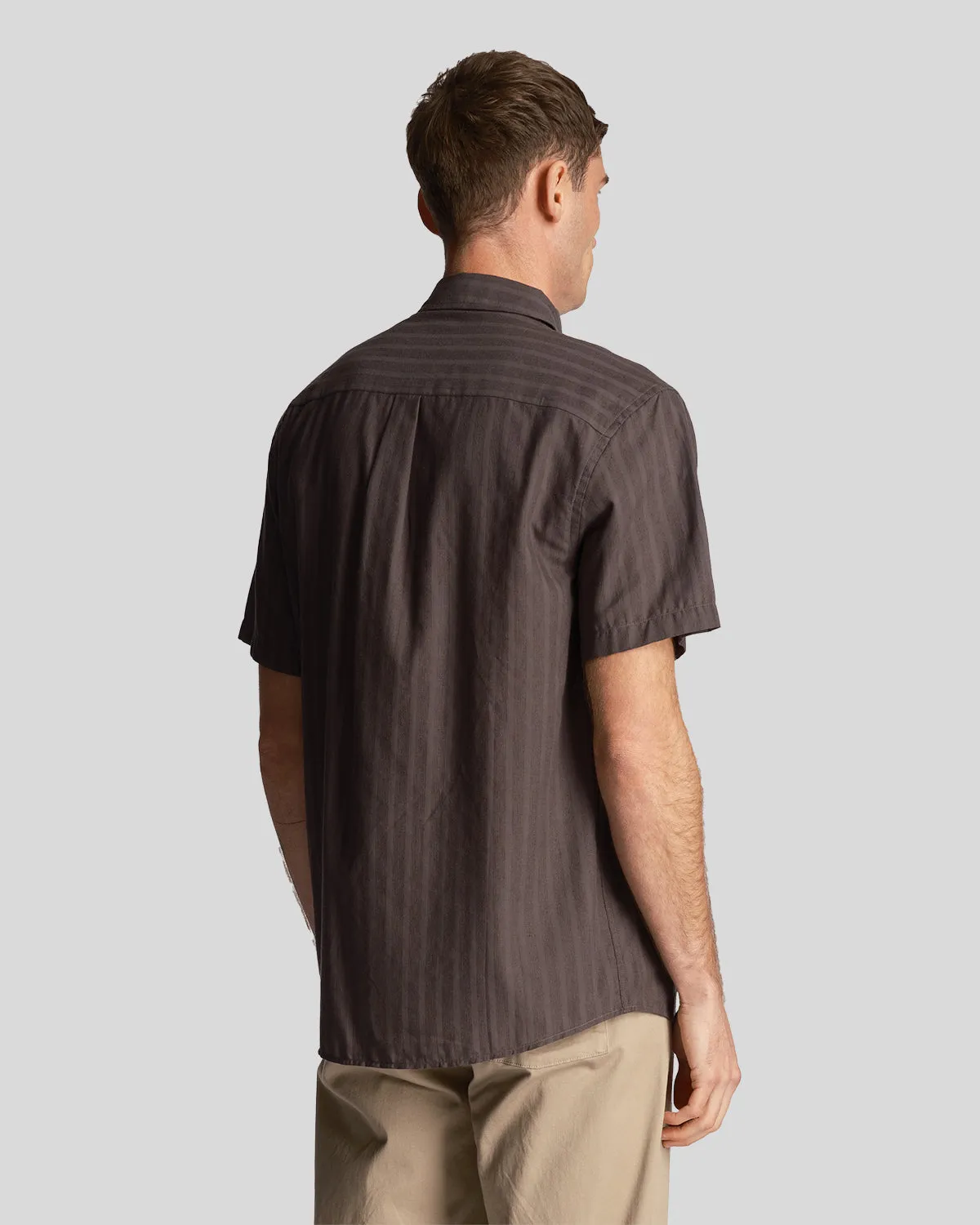 Textured Stripe Short Sleeve shirt sold by Lyle & Scott product image thumbnail 3