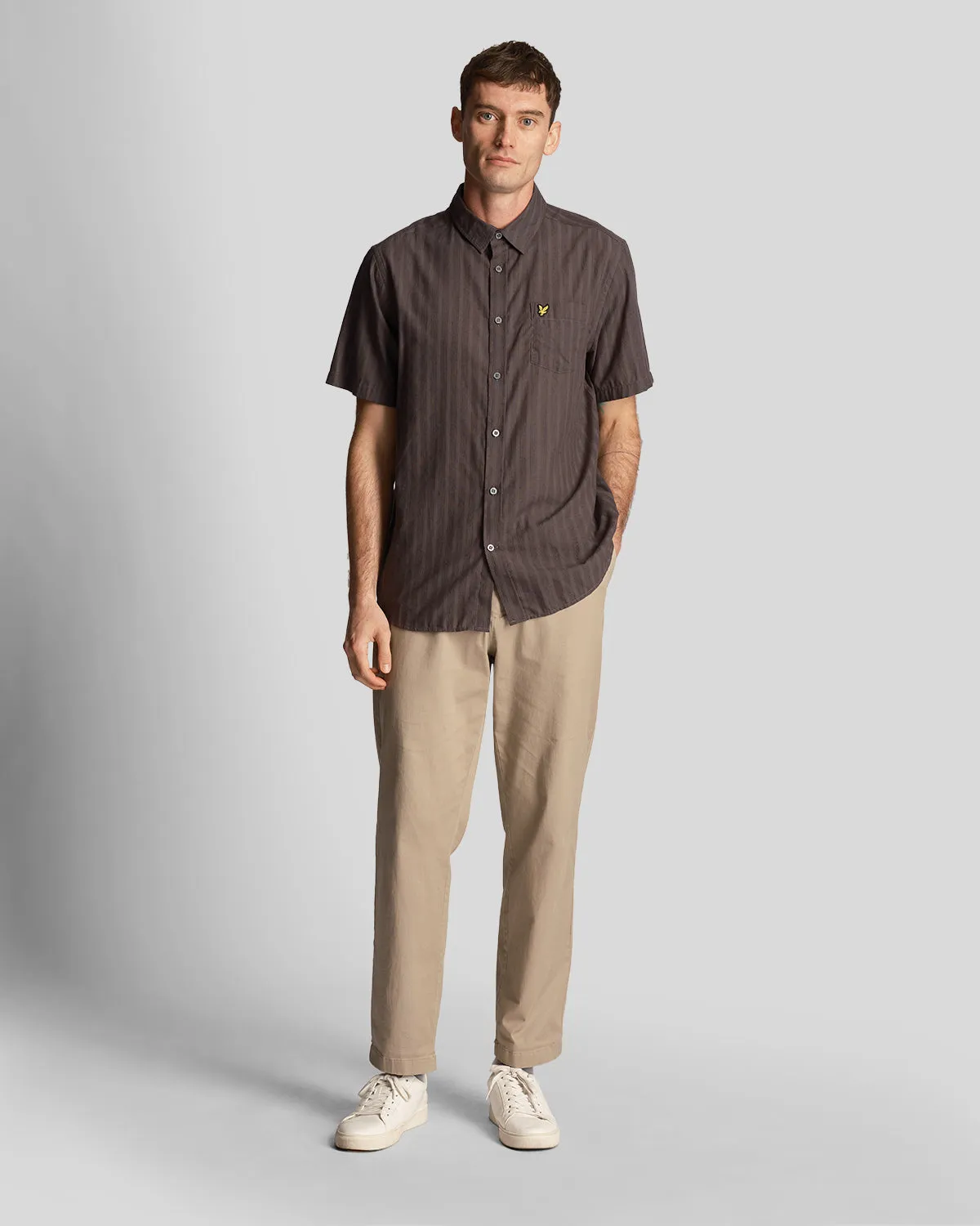 Textured Stripe Short Sleeve shirt sold by Lyle & Scott product image thumbnail 2