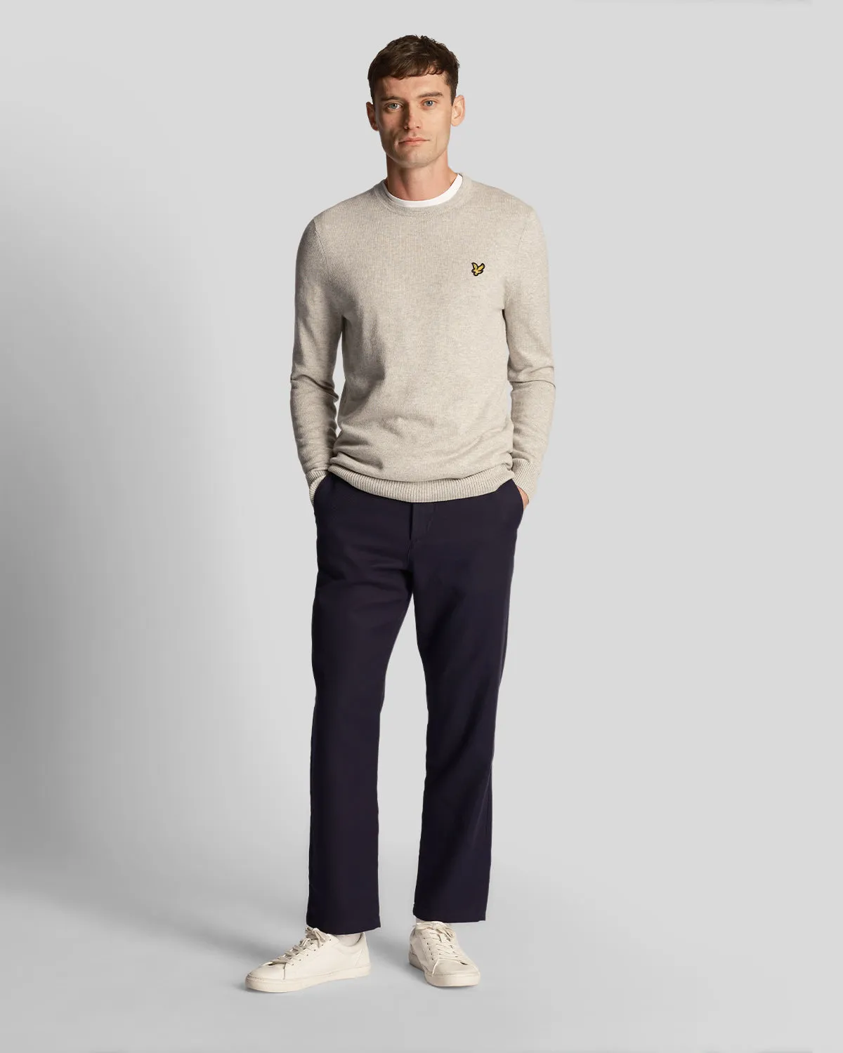 Cotton Merino Crew Neck Jumper sold by Lyle & Scott product image thumbnail 2