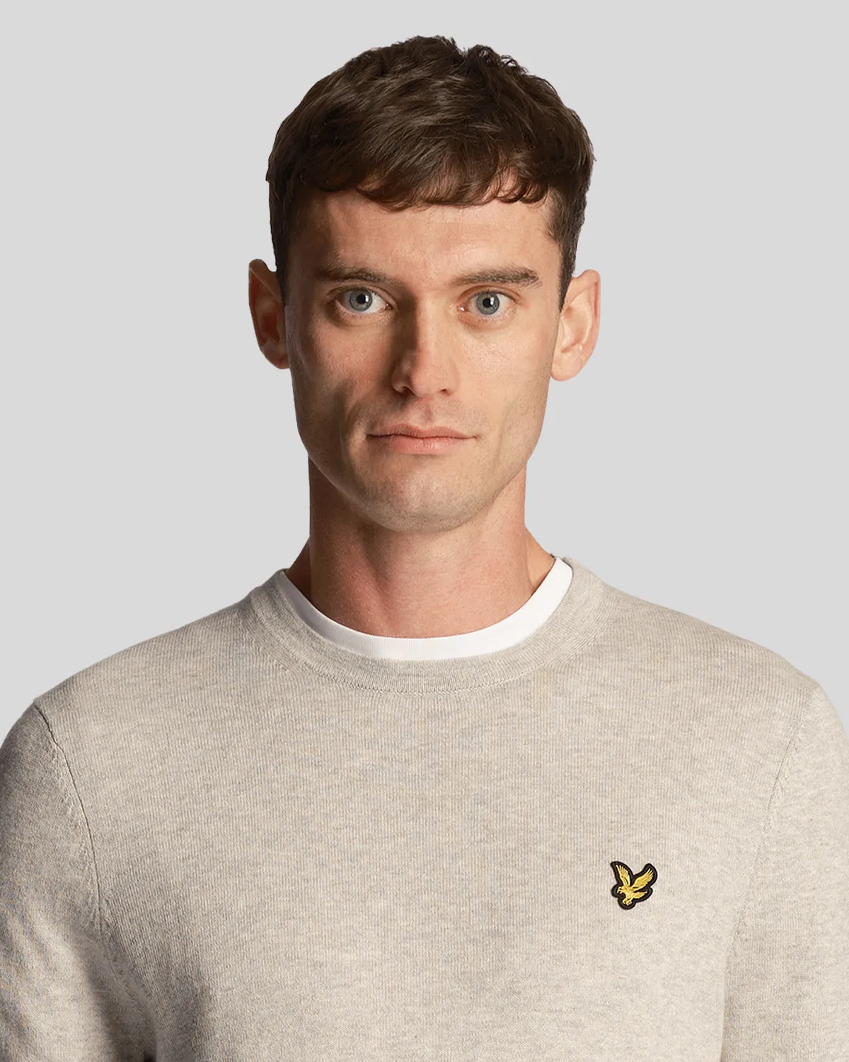 Cotton Merino Crew Neck Jumper sold by Lyle & Scott product image thumbnail 4