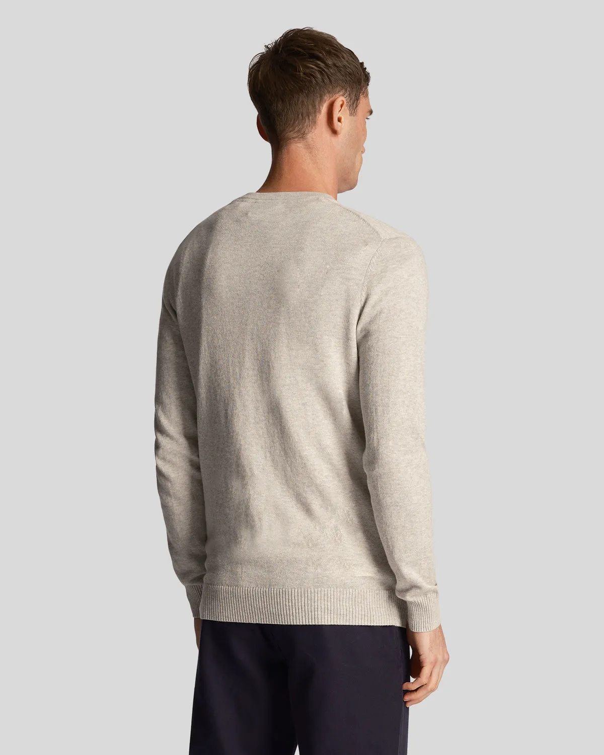 Cotton Merino Crew Neck Jumper sold by Lyle & Scott product image thumbnail 3