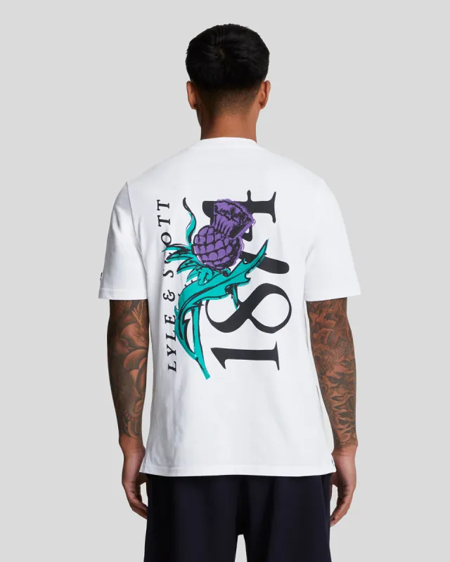 Thistle Flora Print T-Shirt sold by Lyle & Scott