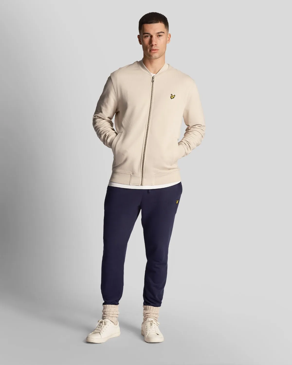 Loopback Jersey Bomber Jacket sold by Lyle & Scott product image thumbnail 3