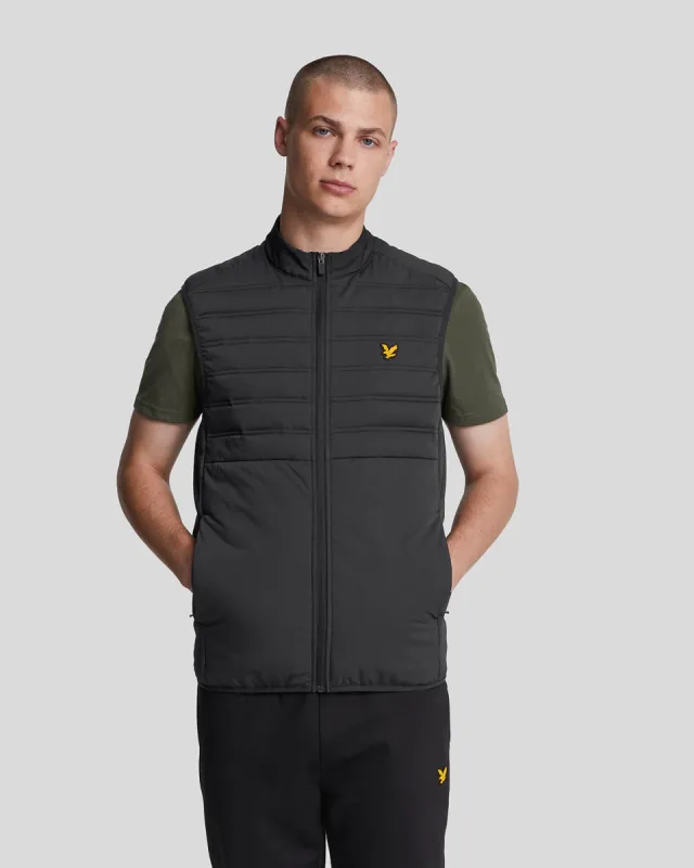 Sports Hybrid Double Baffle Gilet sold by Lyle & Scott