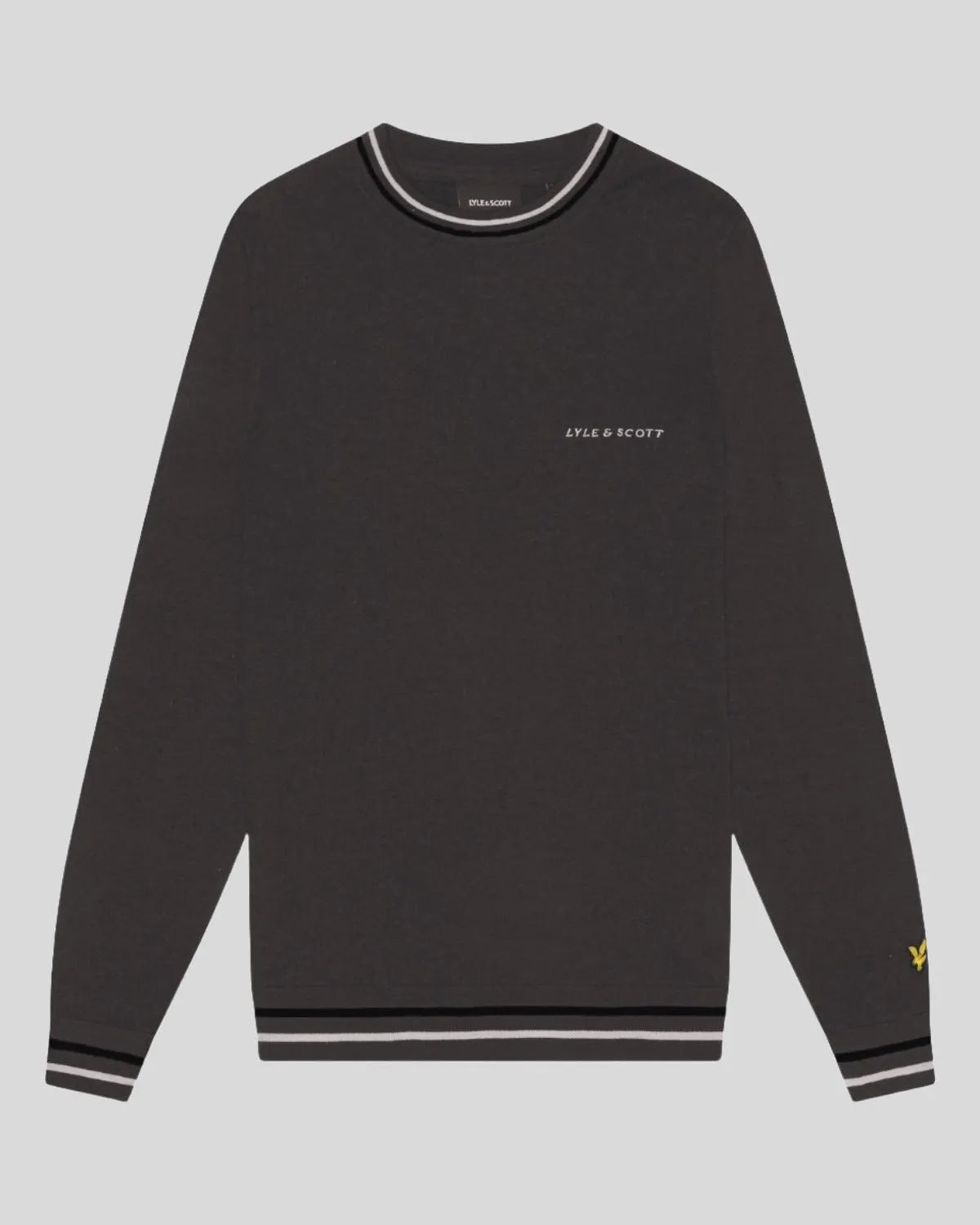 Embroidered Tipped Crew Neck Jumper sold by Lyle & Scott product image thumbnail 5