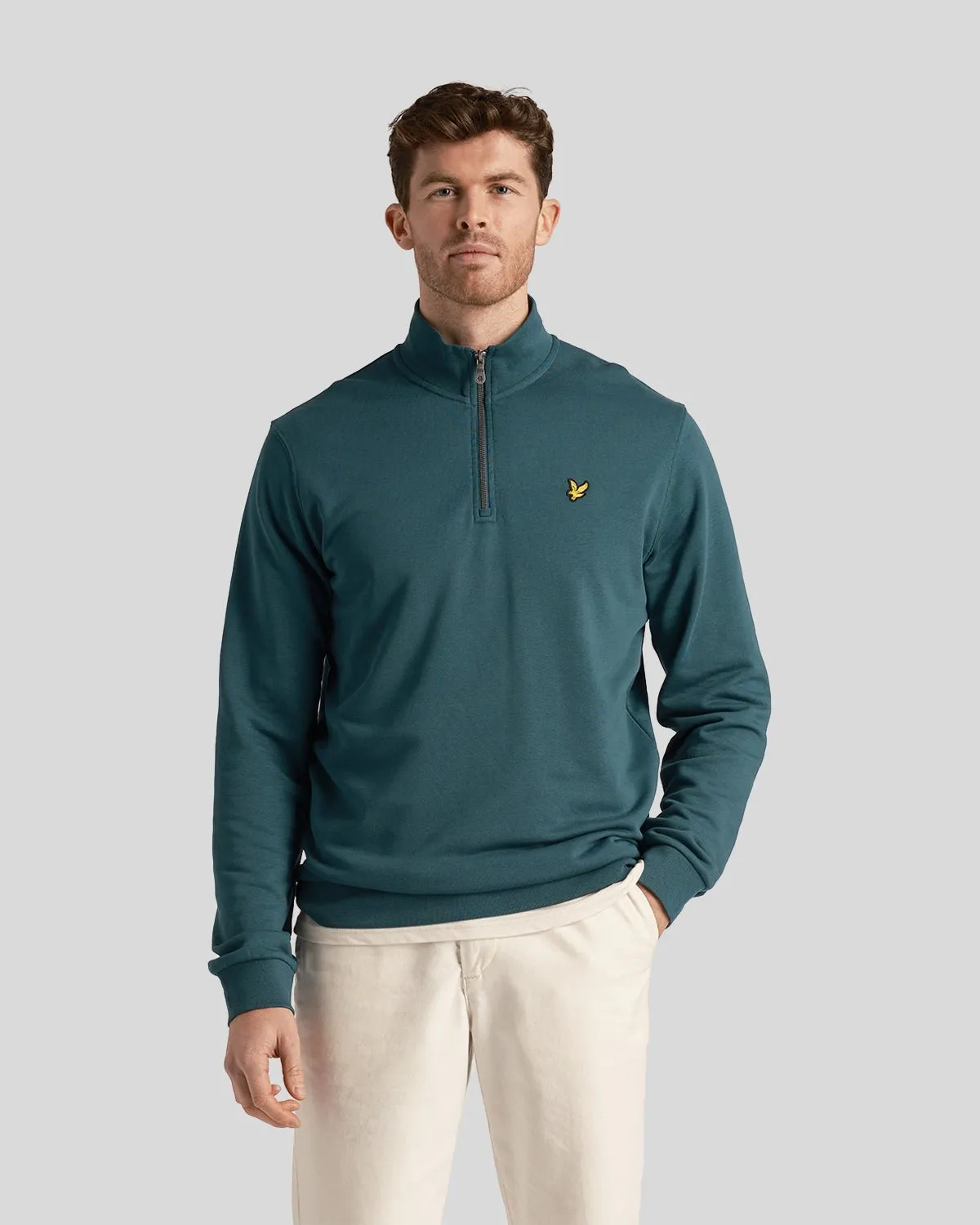 Loopback 1/4 Zip Sweatshirt sold by Lyle & Scott