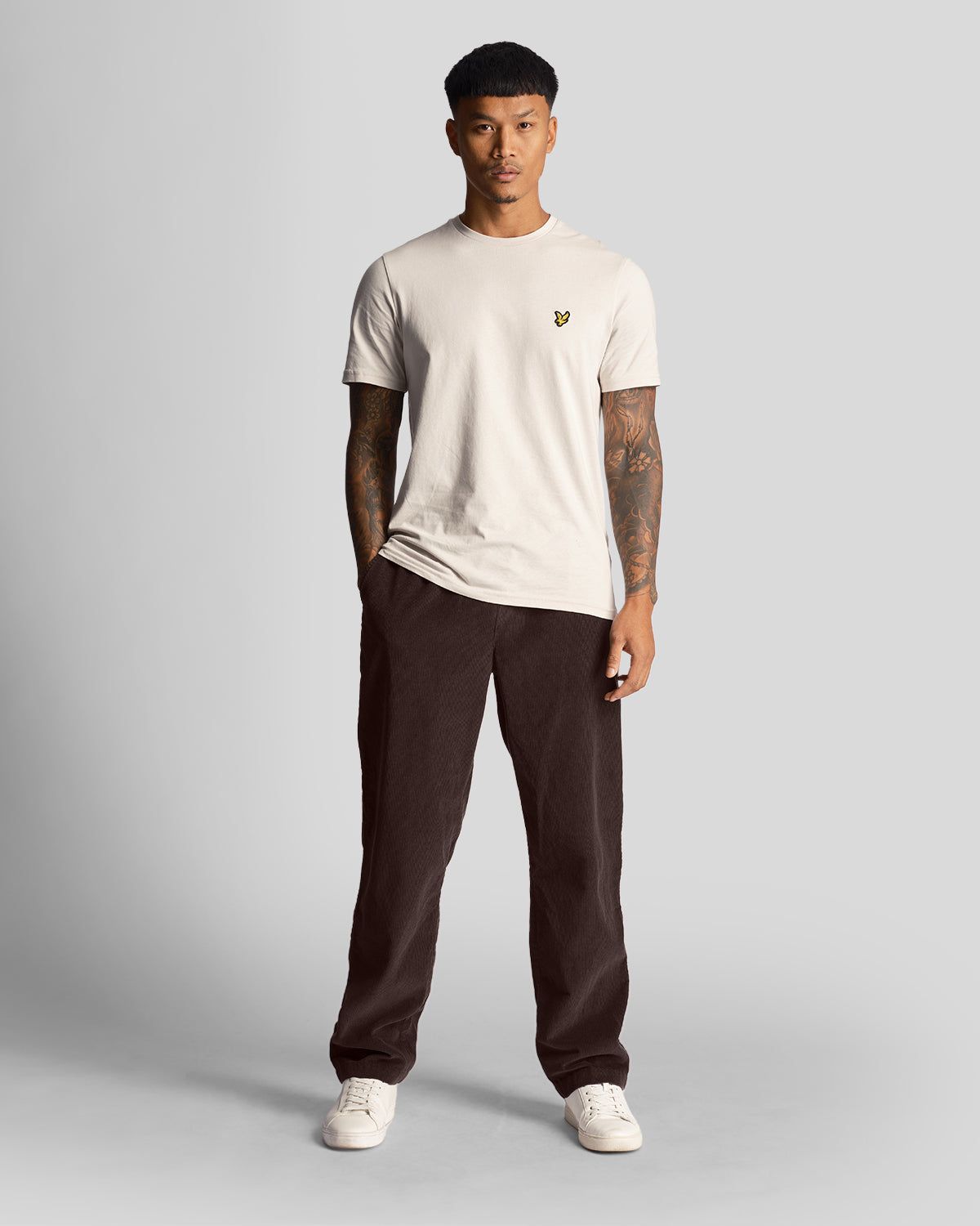 Needle Cord Draw String Trouser sold by Lyle & Scott