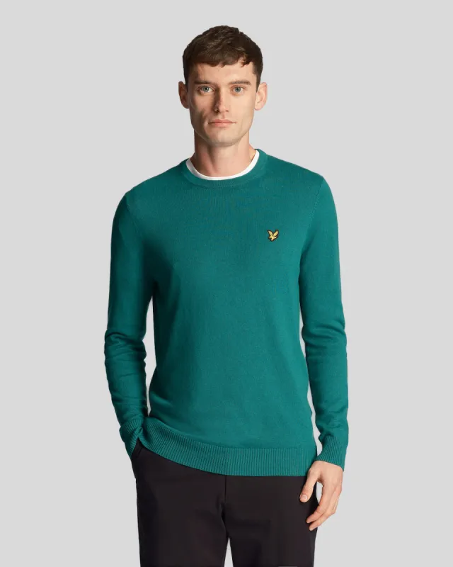 Cotton Merino Crew Neck Jumper sold by Lyle & Scott
