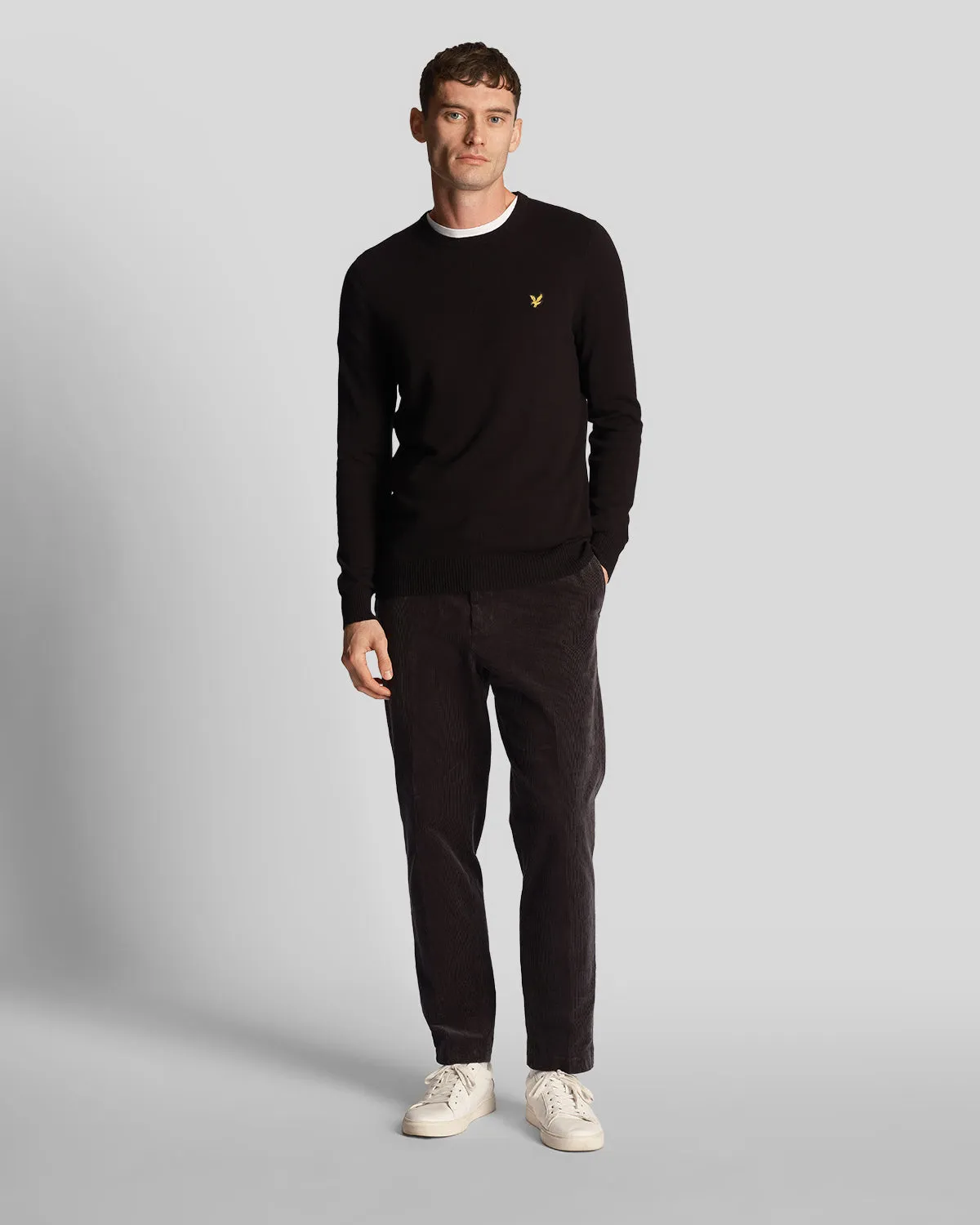 Cotton Merino Crew Neck Jumper sold by Lyle & Scott product image thumbnail 2