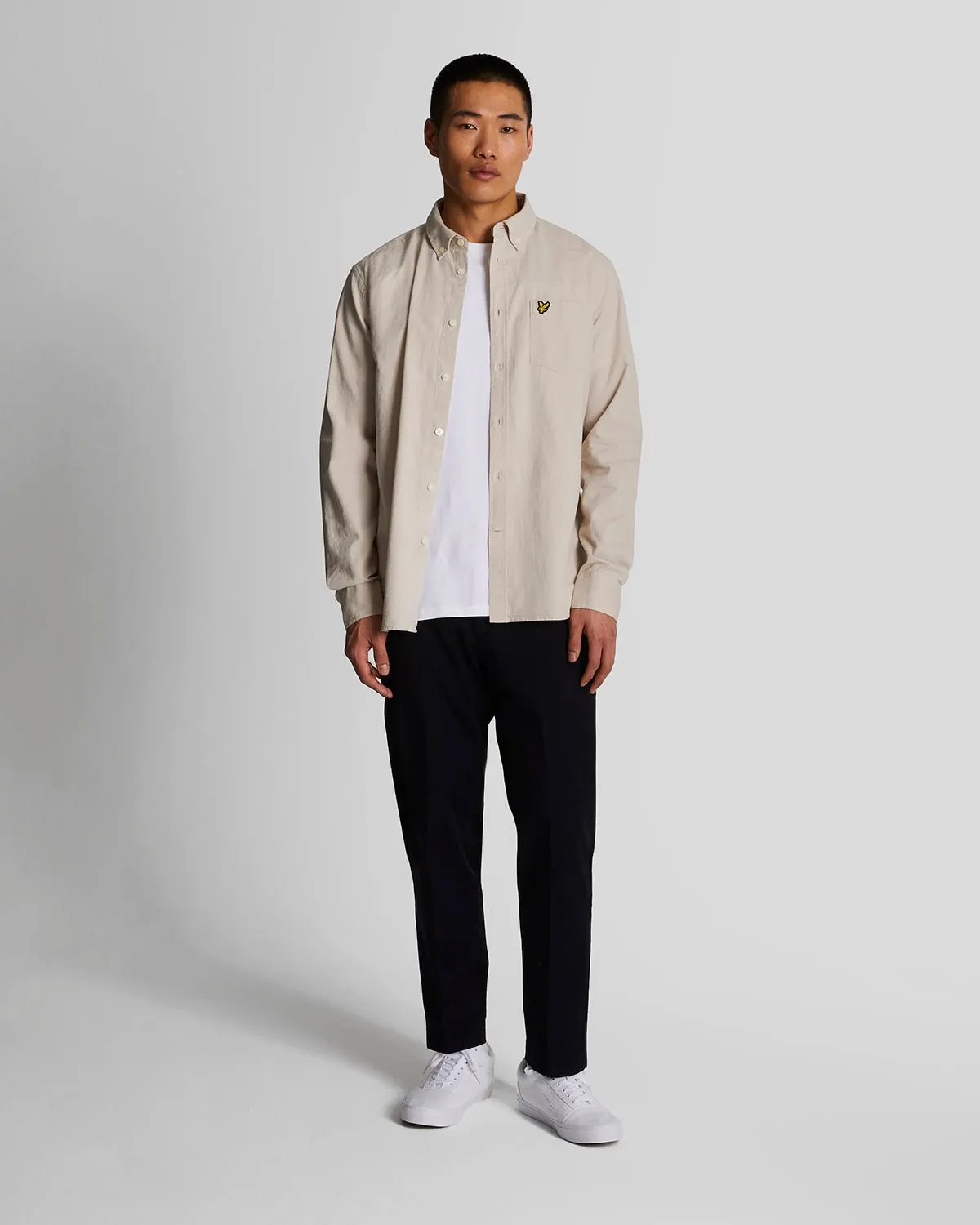 Cotton Linen Button Down Shirt sold by Lyle & Scott product image thumbnail 2