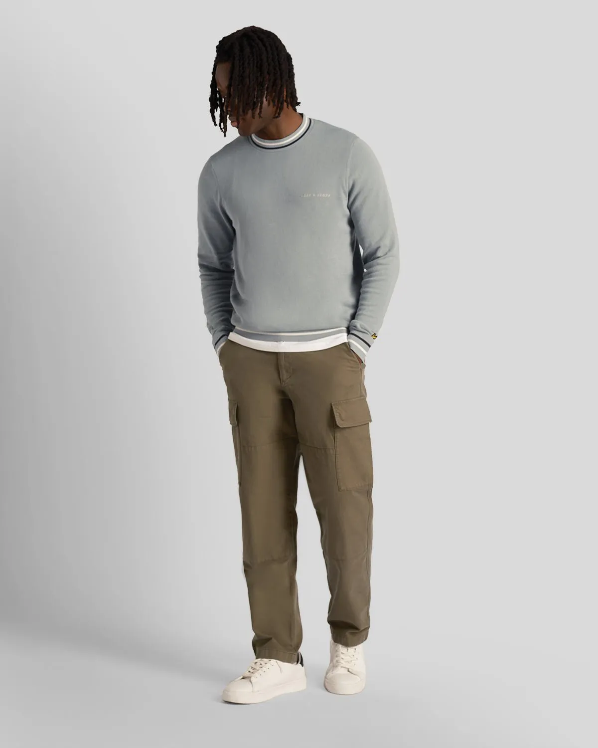Tipped Crew Neck Jumper sold by Lyle & Scott product image thumbnail 2