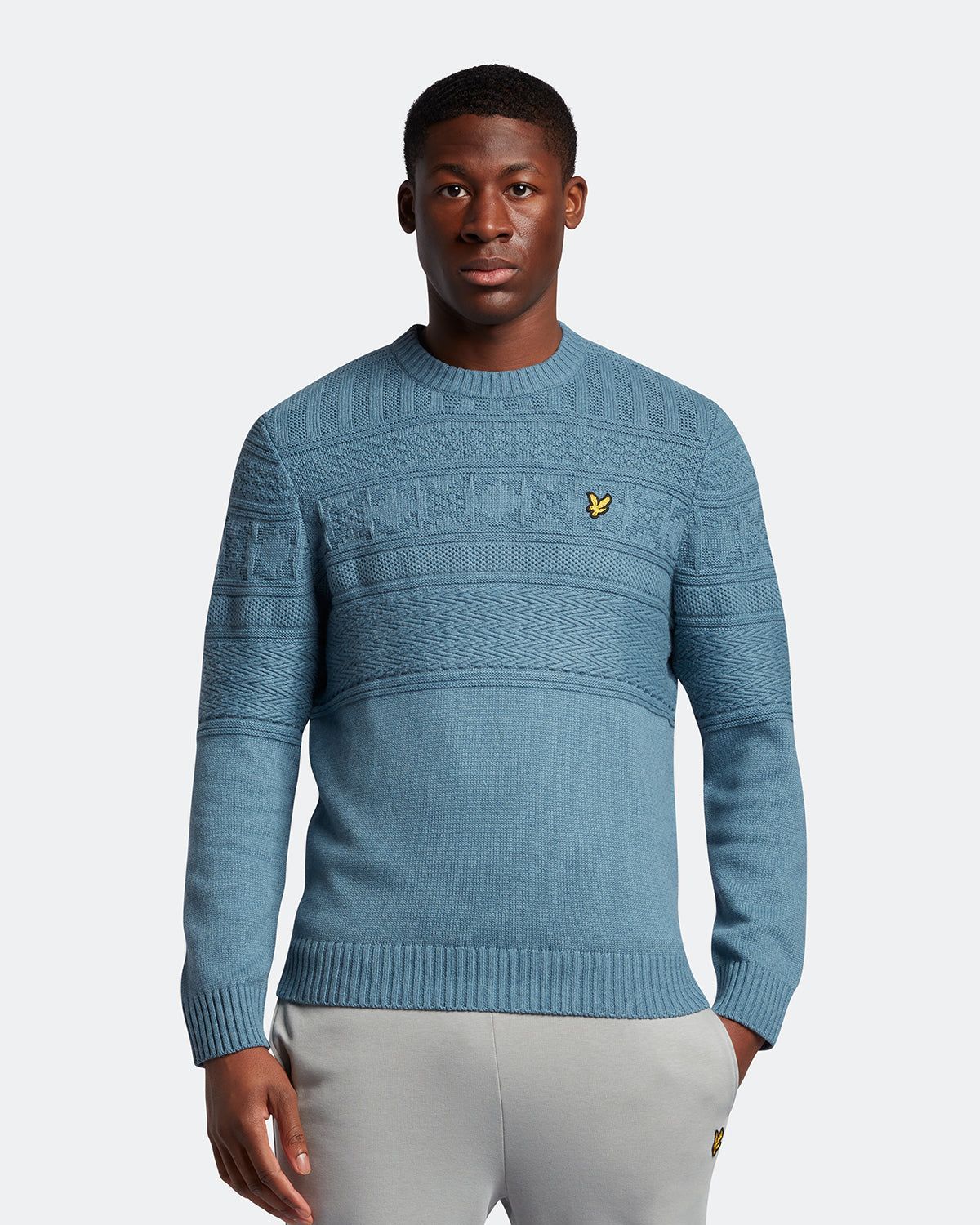 Guernsey Crew Neck Jumper sold by Lyle & Scott