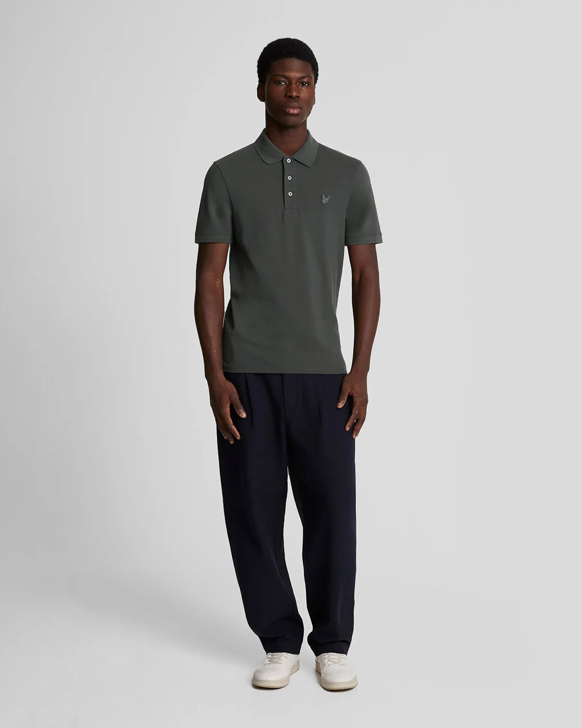 Tonal Eagle Polo Shirt sold by Lyle & Scott product image thumbnail 2