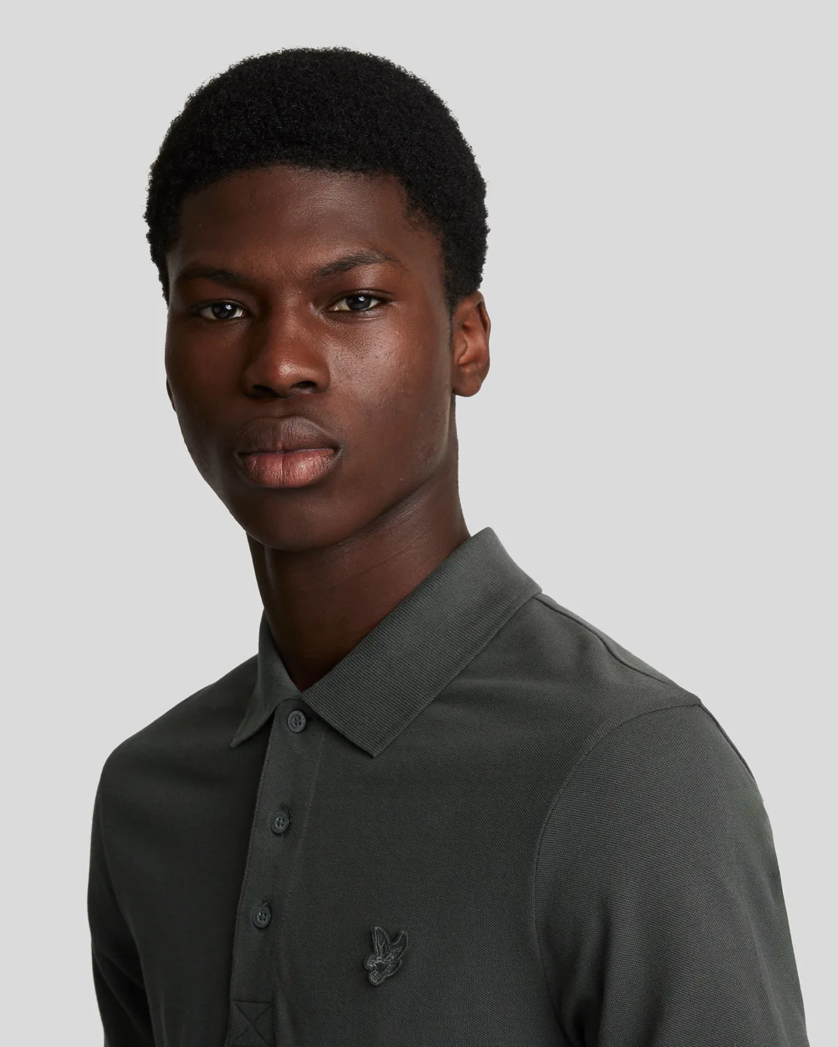 Tonal Eagle Polo Shirt sold by Lyle & Scott product image thumbnail 4