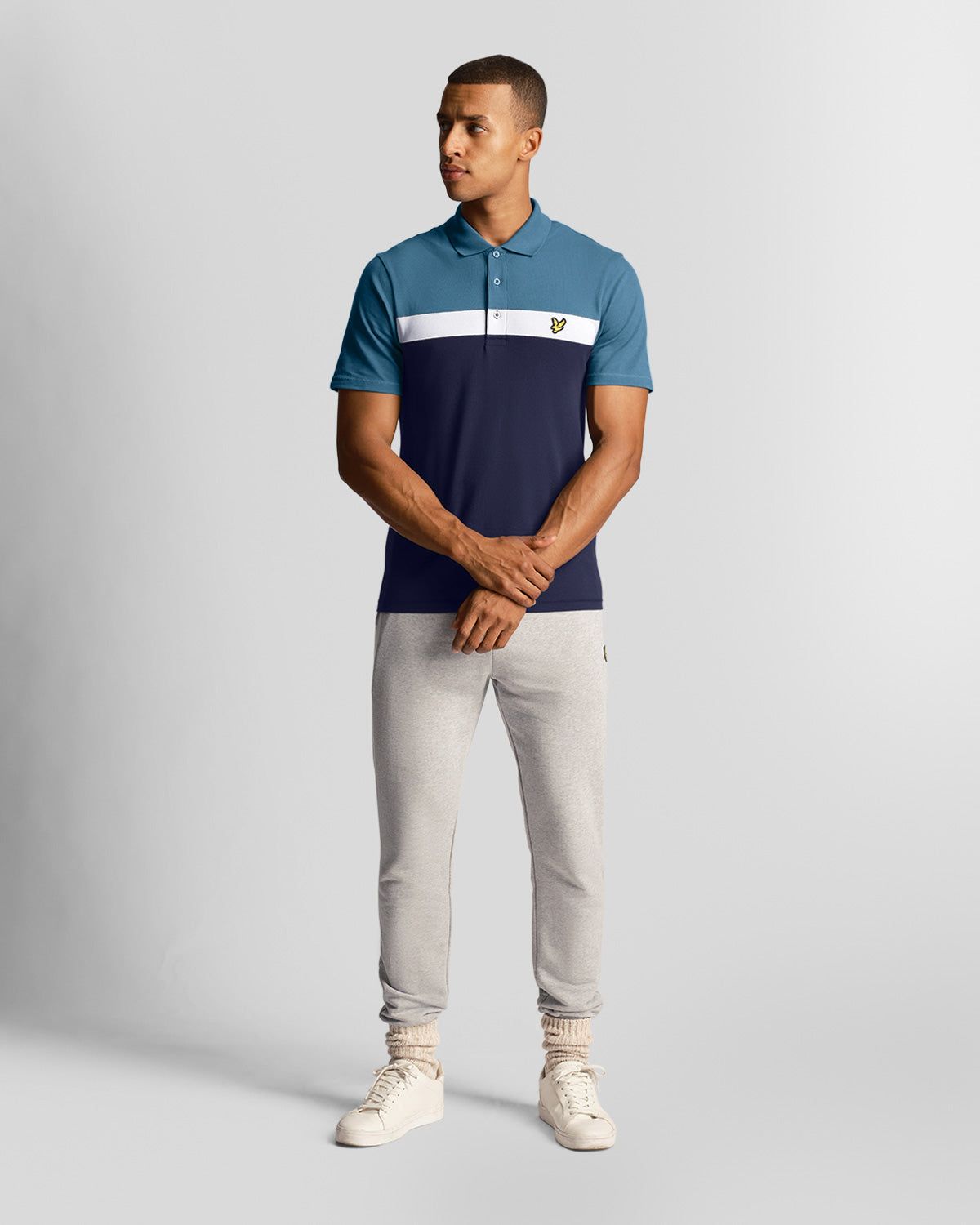 Sports Colour Block Polo Shirt sold by Lyle & Scott product image thumbnail 2