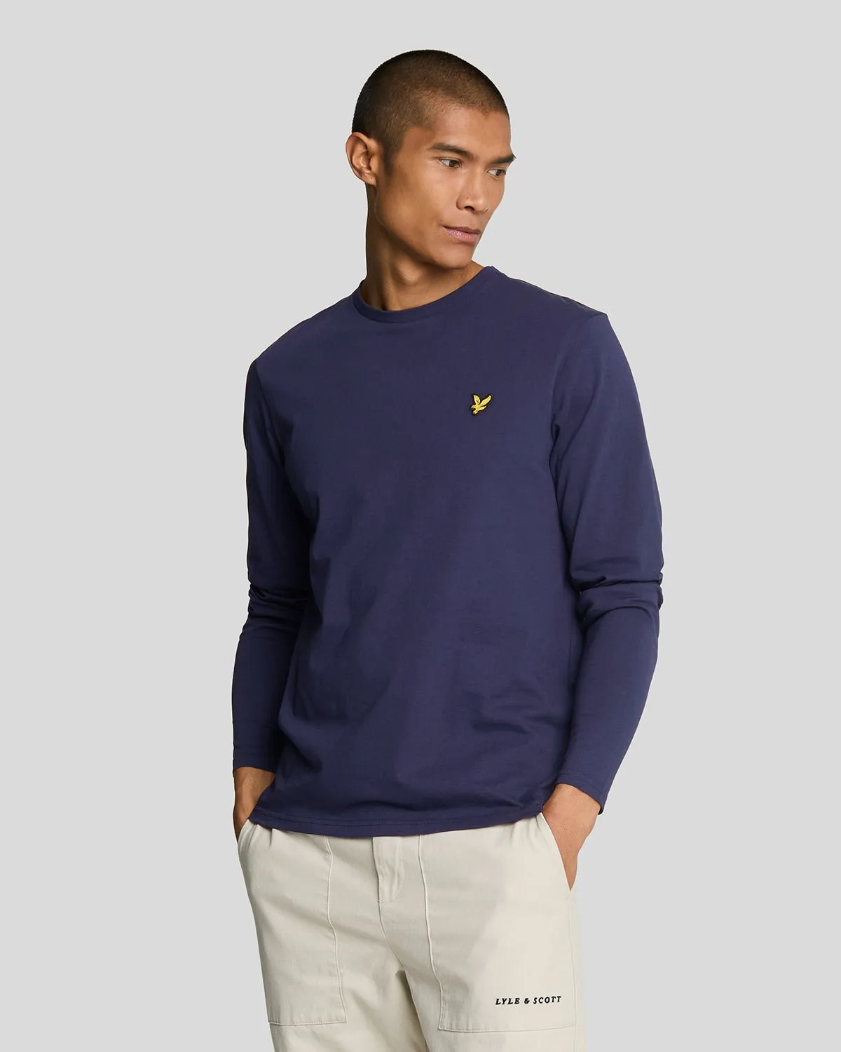 Long Sleeve Cotton T-Shirt sold by Lyle & Scott
