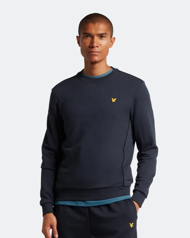 Sports Crew Neck Jumper with Contrast Piping sold by Lyle & Scott
