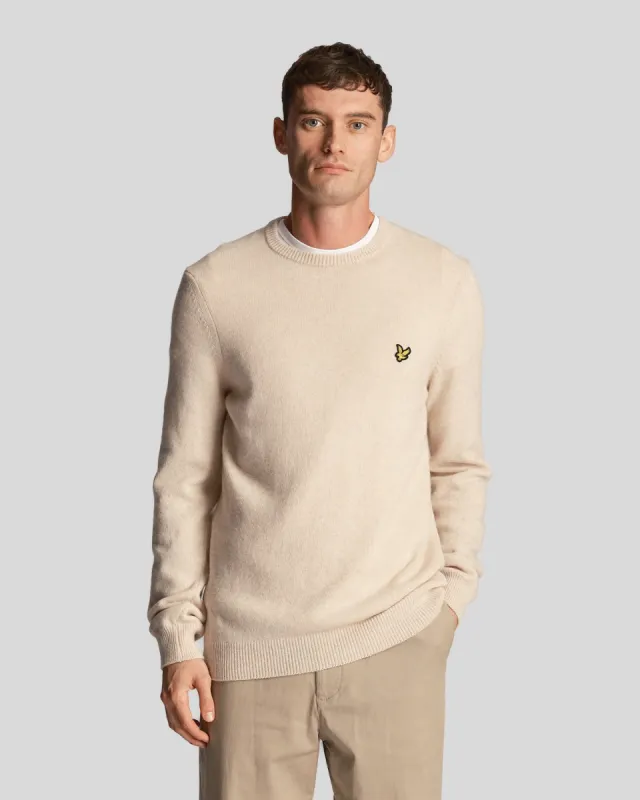 Crew Neck Lambswool Jumper sold by Lyle & Scott