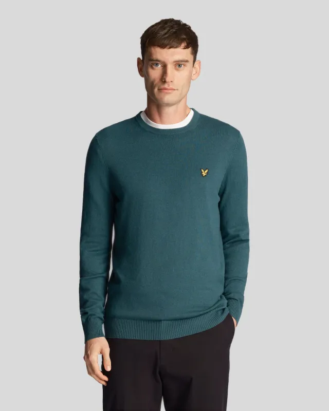 Cotton Merino Crew Neck Jumper sold by Lyle & Scott
