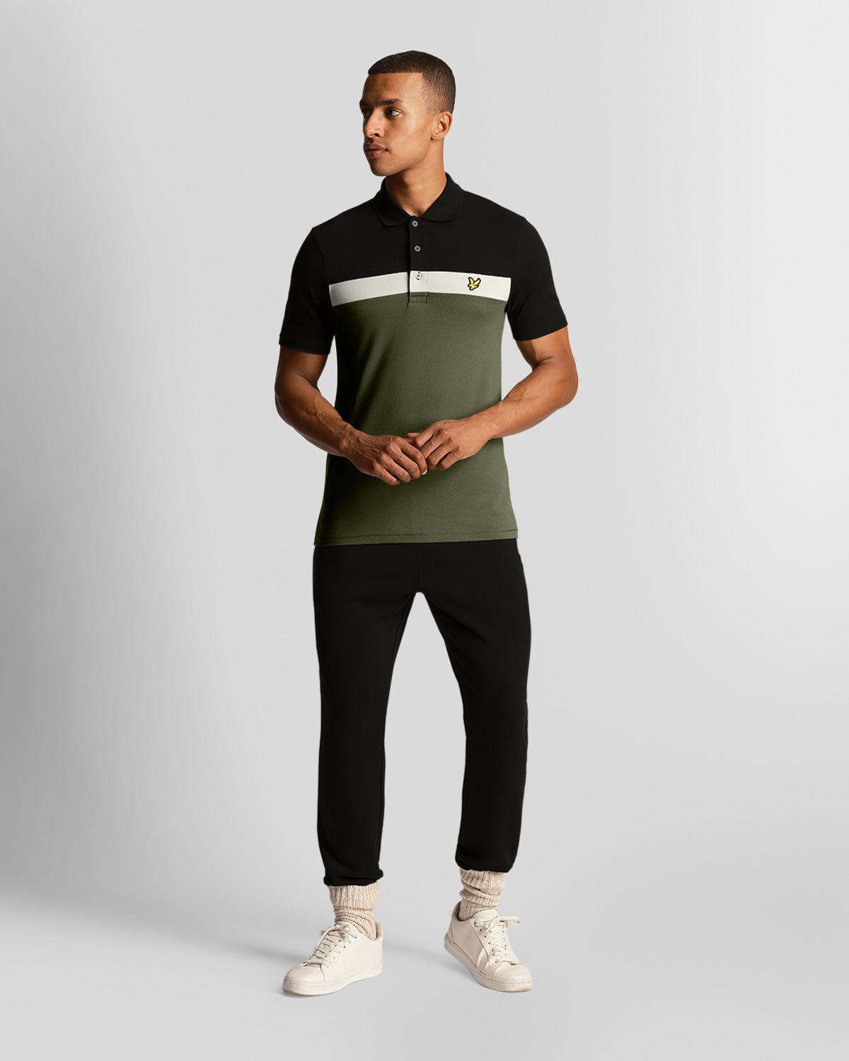 Sports Colour Block Polo Shirt sold by Lyle & Scott product image thumbnail 2