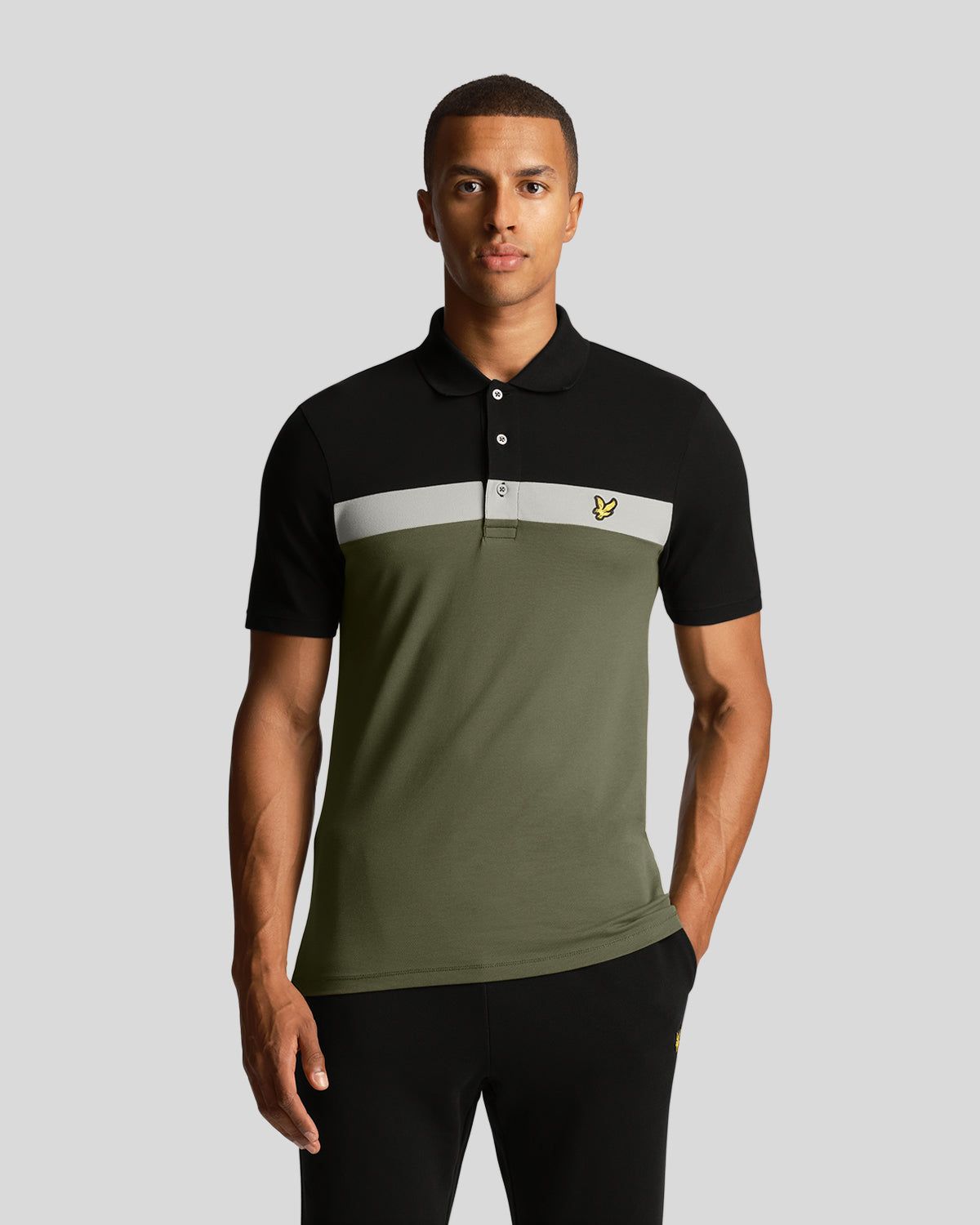Sports Colour Block Polo Shirt sold by Lyle & Scott