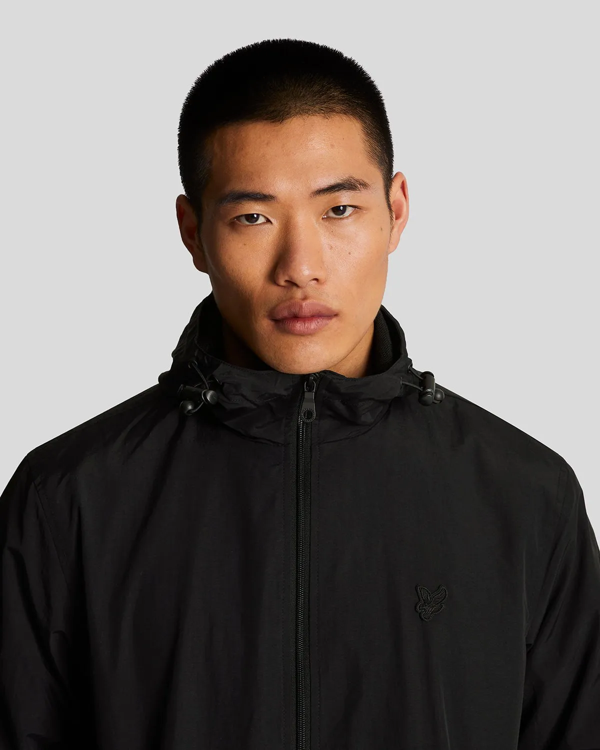 Tonal Eagle Zip Through Hooded Jacket sold by Lyle & Scott product image thumbnail 4