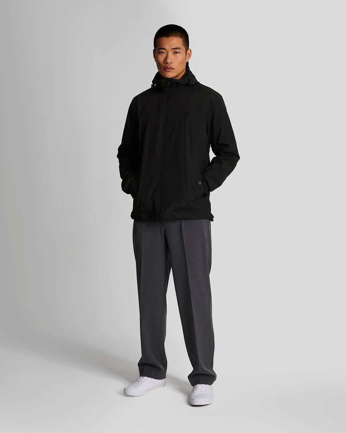 Tonal Eagle Zip Through Hooded Jacket sold by Lyle & Scott product image thumbnail 2