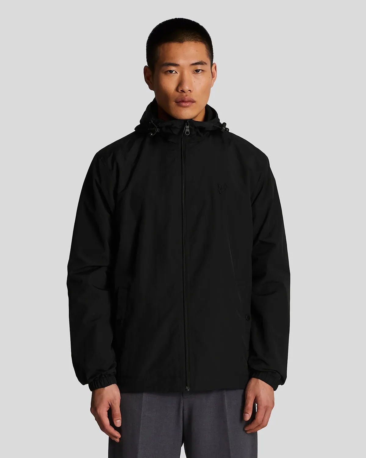Tonal Eagle Zip Through Hooded Jacket sold by Lyle & Scott