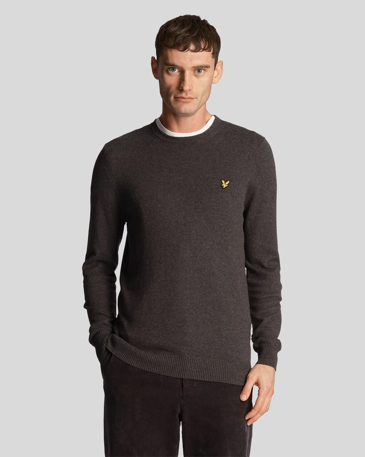 Cotton Merino Crew Neck Jumper sold by Lyle & Scott