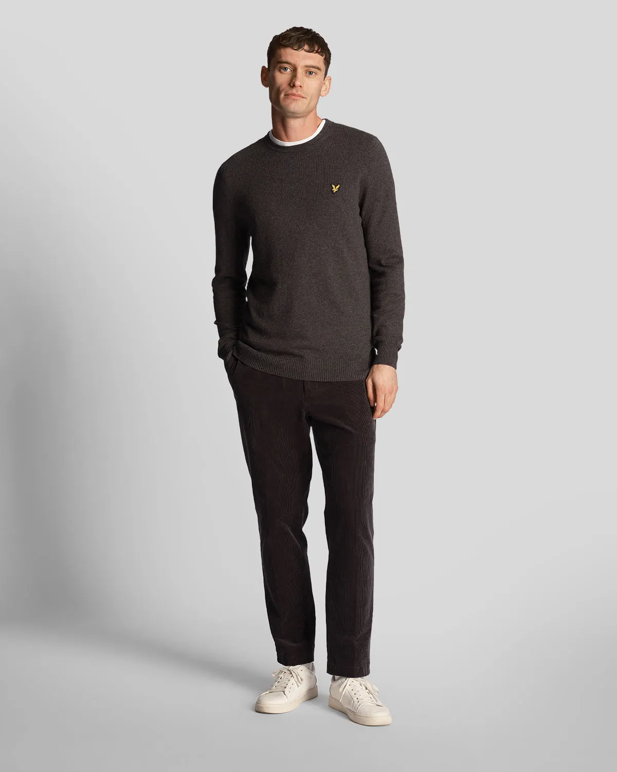 Cotton Merino Crew Neck Jumper sold by Lyle & Scott product image thumbnail 2