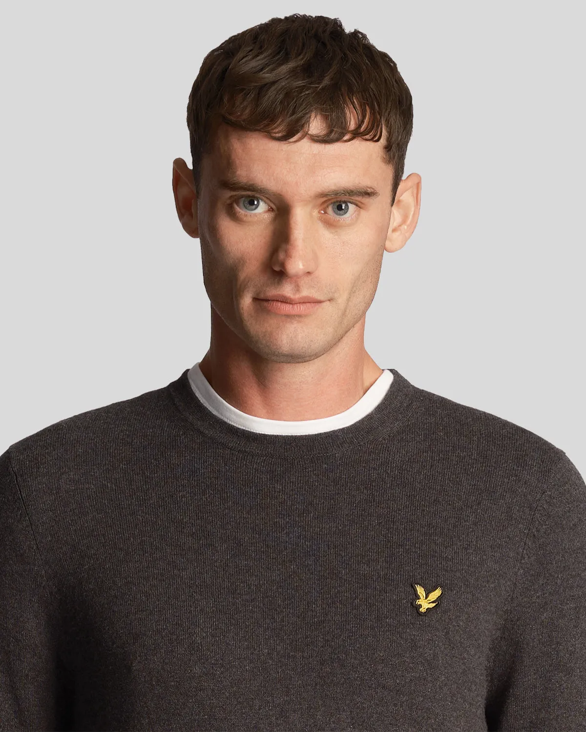 Cotton Merino Crew Neck Jumper sold by Lyle & Scott product image thumbnail 4