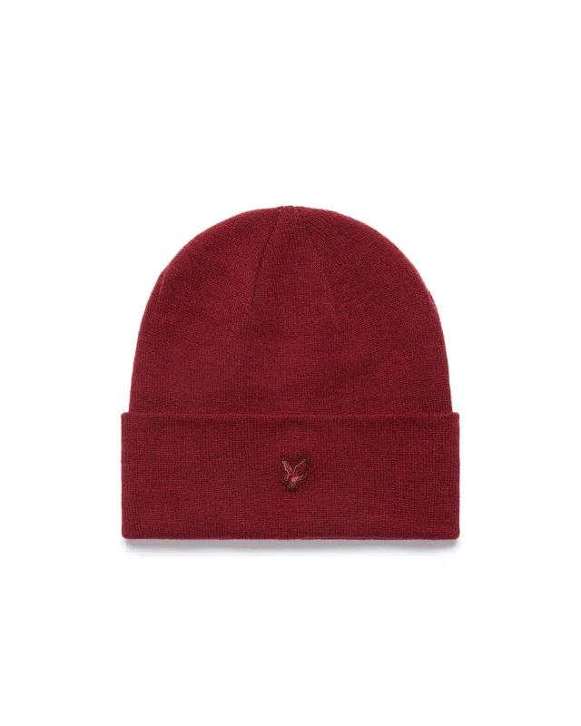 Tonal Eagle Beanie sold by Lyle & Scott