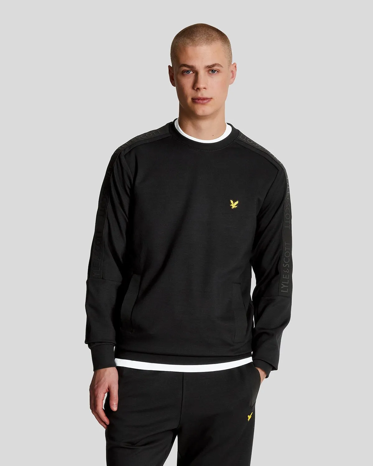 Sports Pocket Branded Crew Neck Sweatshirt sold by Lyle & Scott