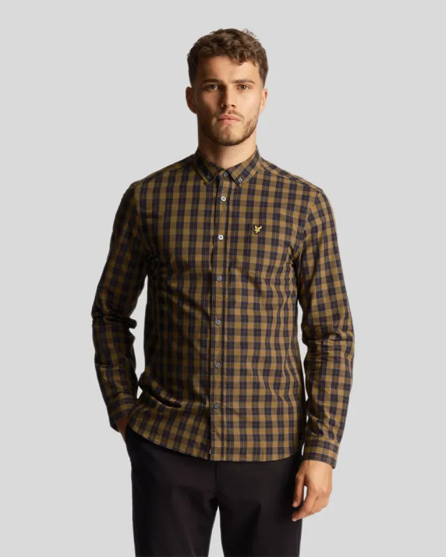 Check Poplin Shirt sold by Lyle & Scott