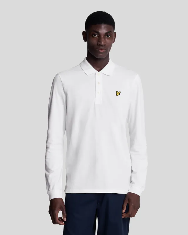 Long Sleeve Cotton Polo Shirt sold by Lyle & Scott
