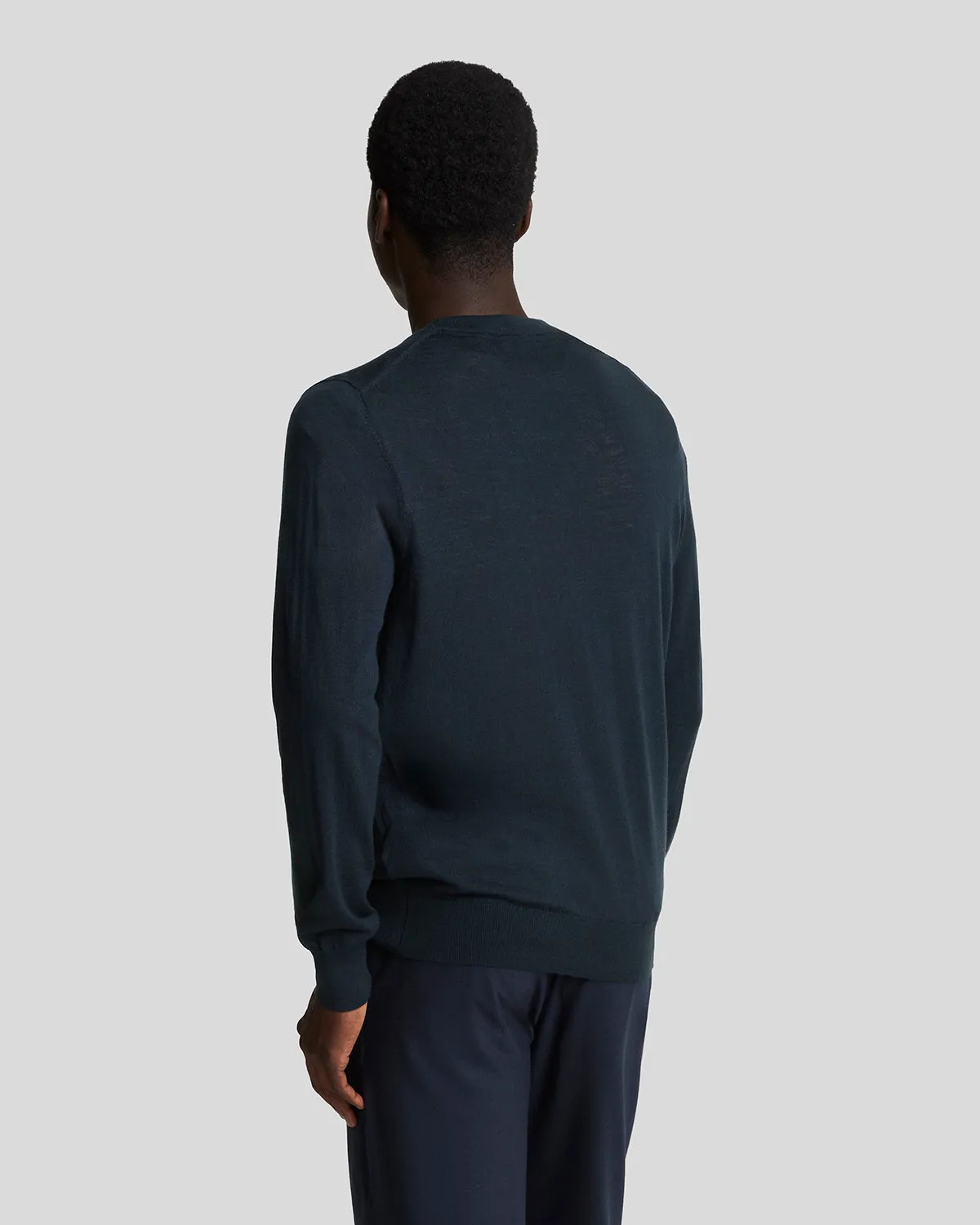 Merino Wool Crew Neck Jumper sold by Lyle & Scott product image thumbnail 3