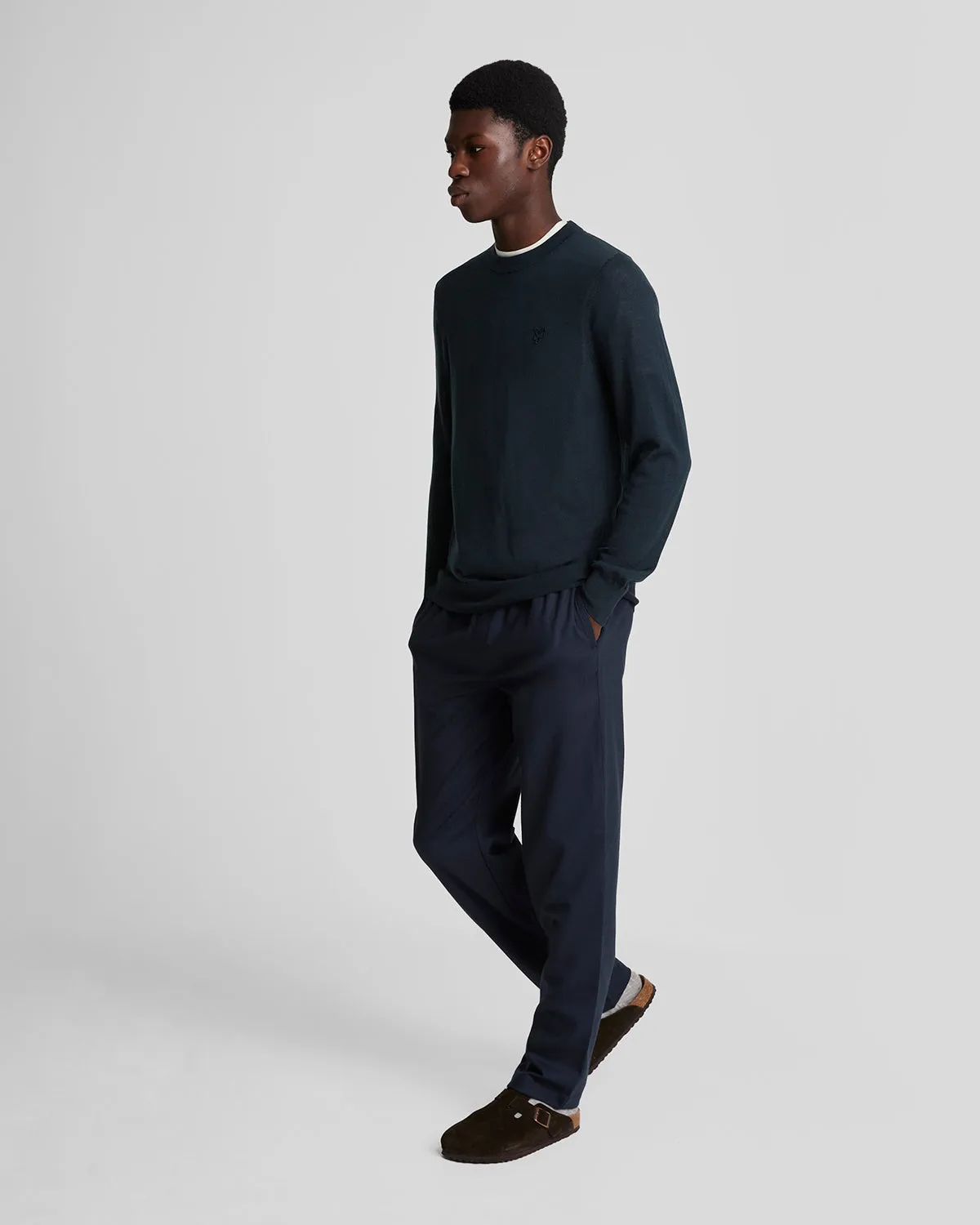 Merino Wool Crew Neck Jumper sold by Lyle & Scott product image thumbnail 2